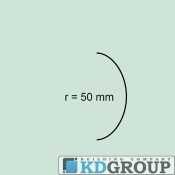 Мастерок для выкружки 50 мм срезанные углы арт.94PS